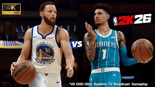 NBA 2K26 | Warriors vs Hornets | Ultra Realistic Gameplay | PS5 4K UHD