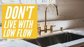 Reasons Why You Have Low Water Pressure in Your Kitchen Sink