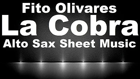 La Cobra Fito Olivares Alto Sax Sheet Music