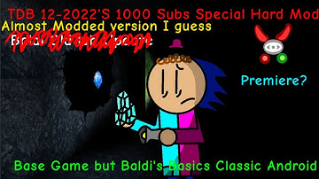 This mod is so difficult! | THE DARK BALDI 12-2022