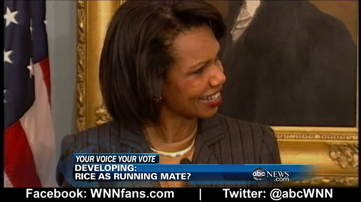 Condoleezza Rice as Mitt Romney's Running Mate?