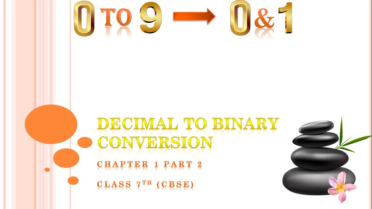Decimal to Binary Conversion (CBSE - Class 7th) - YouTube