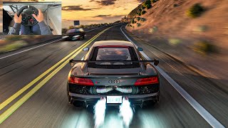 1600HP AWD Audi R8 - Assetto Corsa | Steering Wheel Gameplay screenshot 2