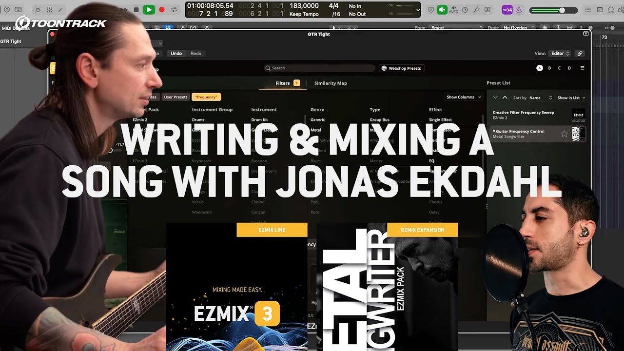 Metal Guitar Tone with EZmix 3 | Recording and Mixing with Jonas