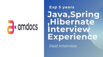 Amdocs Java Interview Experience|Exp 5 years|Selected
