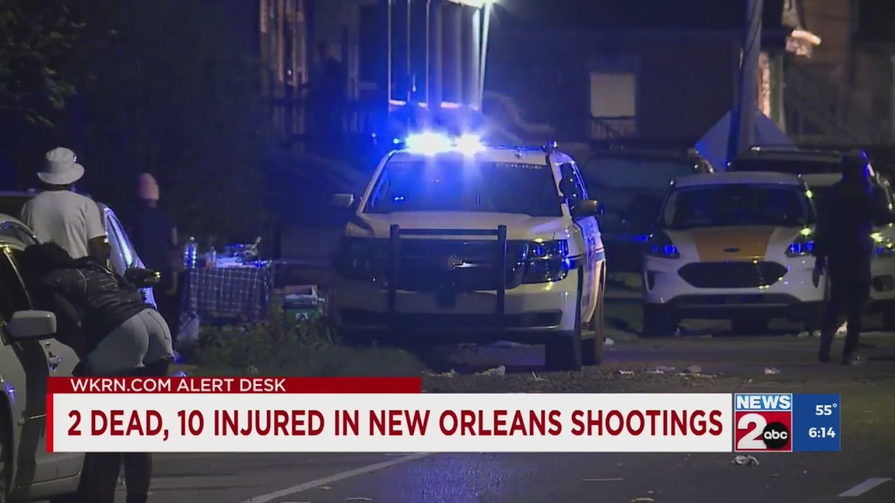 2 dead, 10 injured in New Orleans shootings - YouTube