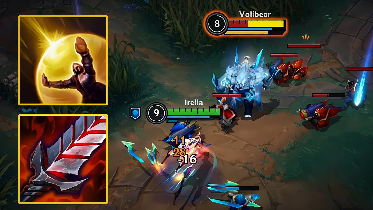 IRELIA 20 KILL!! DESTROY VOLIBEAR MACRO TIPS PHYSICAL VAMP BUILD WILD RIFT