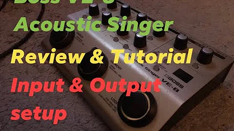 Boss VE-8 acoustic singer (Setup & Review) For Facebook live streaming tutorial set up