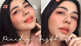 ? MAQUILLAJE COREANO PARA PIEL MORENA  PASO A PASO | peachy makeup