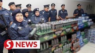 Customs dept seizes 221 rolls of steel coil, illicit alcoholic beverages worth nearly RM1.5mil