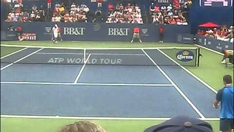 Andy Roddick d. Michael Russell at 2012 Atlanta BB&T Open Tennis Quarterfinals (1st Set)