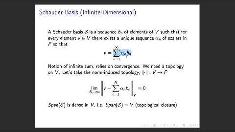 Infinite Dimensional Linear Algebra | Intro