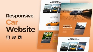 Responsive Car Website Using HTML CSS JavaScript
