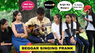 Beggar Prank With Singing Old Songs Mashup In Public | Shocking Girls Reactions | @team_jhopdi_k