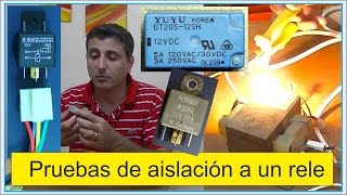 Ensayos de aislacion rele      Aprendiendo juntos #1    //  Insulation tests relay