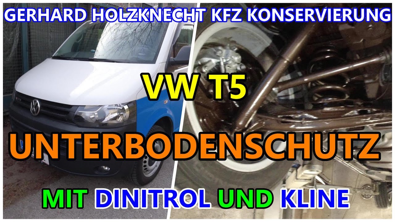 Unterbodenschutz VW T5 mit Rostumwandler und Seilfett