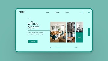 UI Design - How to Design Modern Office Space Website User Interface Design 2021 - UI UX