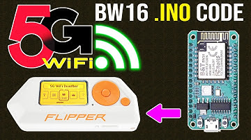 How to Use RTL8720DN BW16 5GHz Board with Flipper Zero | Arduino INO Code Tutorial