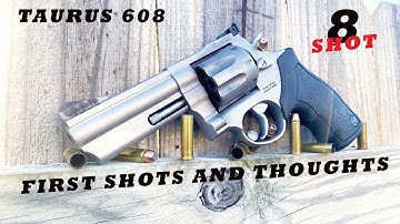 Cover Image for FIRST SHOTS AND THOUGHTS - TAURUS 608, 8 SHOT 357 MAG 38 SPECIAL 4 INCH BARREL