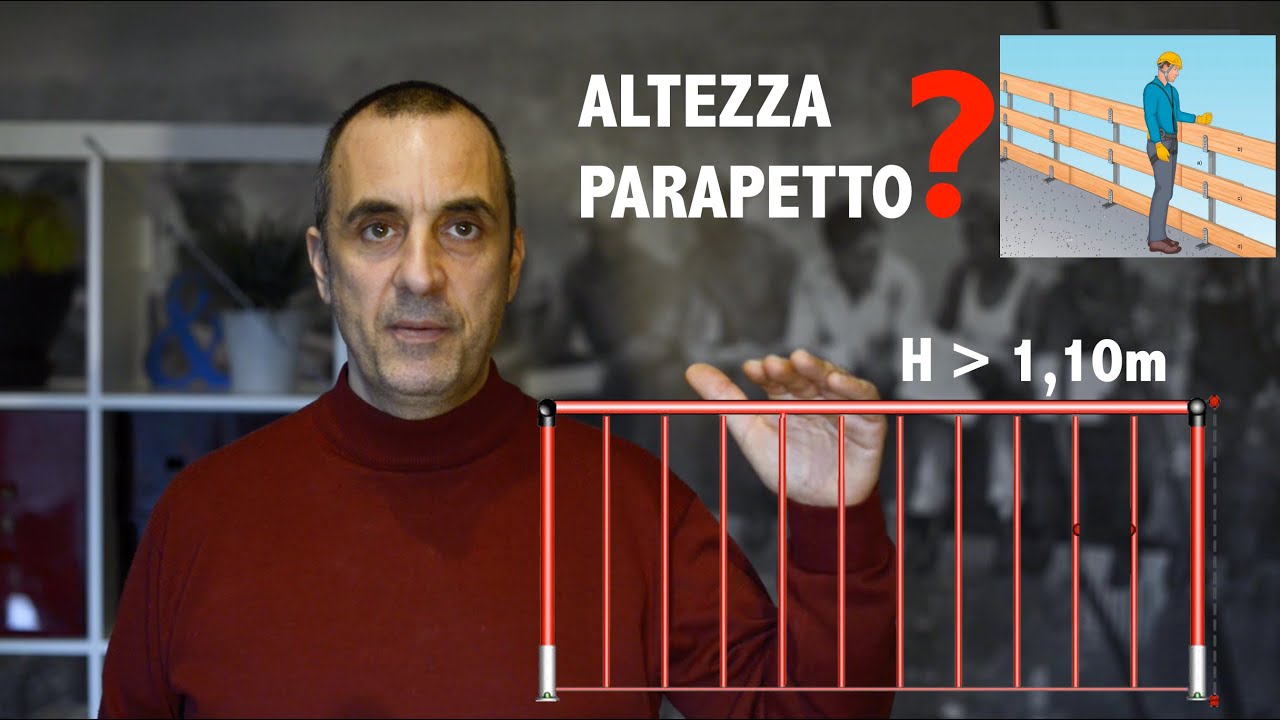 Quanto deve essere alto minimo un parapetto per essere LEGALE ?