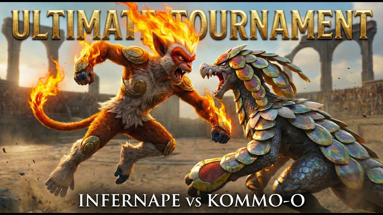 Pokémon Tournament Animation EP 2 (Hyper-Realistic Cinematic Battle) | Infernape vs Kommo-o