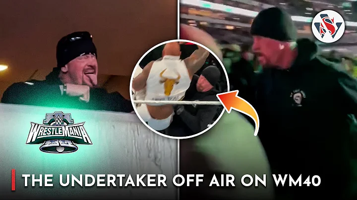 The Undertaker on OFF AIR WrestleMania 40 | Undertaker Chokeslam The Rock