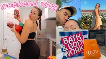 weekend vlog! running errands, cleaning + grocery shopping!