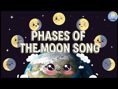 Phases of the Moon Song for Kids | Learn All 8 Phases