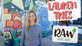 #LaurenTries Raw Juice Cafe in Flagler Beach, Florida!