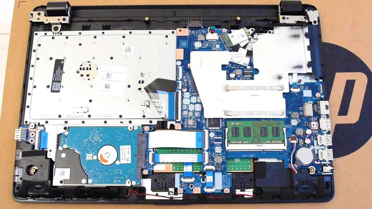 Laptop HP 15-bs576 Disassembly, Teardown HP-15-bs576 / 15-bs579tx. Thermal  Grease in description - YouTube