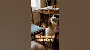 🐱🐭The Evolution of Traps 2: DIY Trap – Cardboard Catastrophe! #tabbycat #trap #shorts