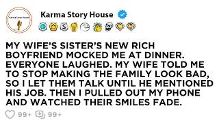 MY WIFE’S SISTER’S NEW RICH BOYFRIEND MOCKED ME AT DINNER  EVERYONE LAUGHED