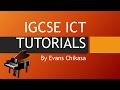 IGCSE ICT October November 2016 Paper 3 Data Analysis Excel Part 1