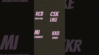 RCB KING,CSK LOLIPOP,MIKING KKR KING