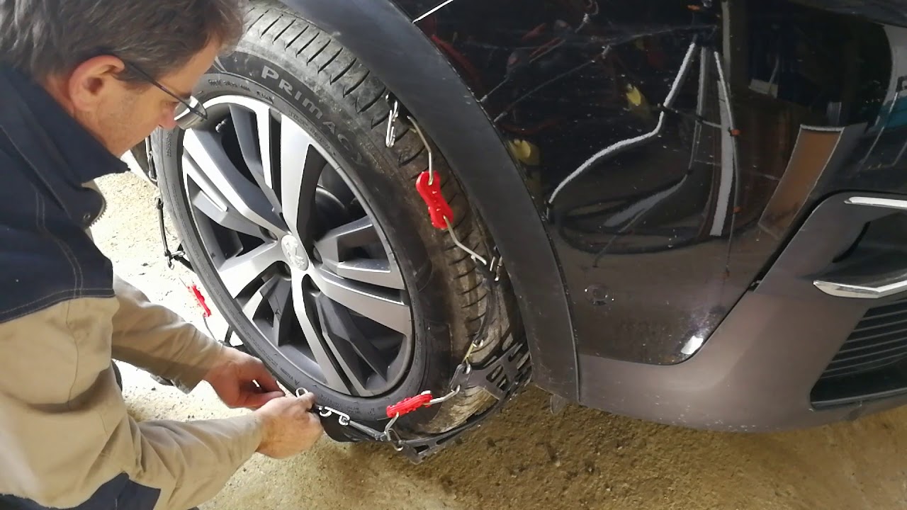 Test comparatif chaînes à neige