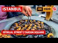 HDR 4K Istanbul 2023 Istiklal Street-Taksim Square Walking Tour|4k 60fps