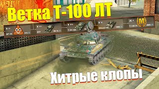 ВЕТКА Т-100 ЛТ АКТУАЛЬНА ДЛЯ ПРОКАЧКИ? ОБЗОР ВСЕХ ТАНКОВ ВЕТКИ WOT BLITZ