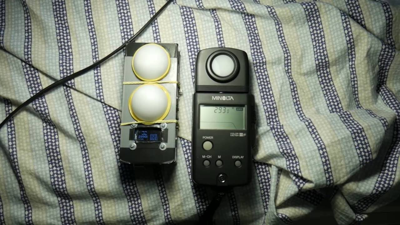 The Sketch (CODE) for the DIY COLOR&LIGHTMETER