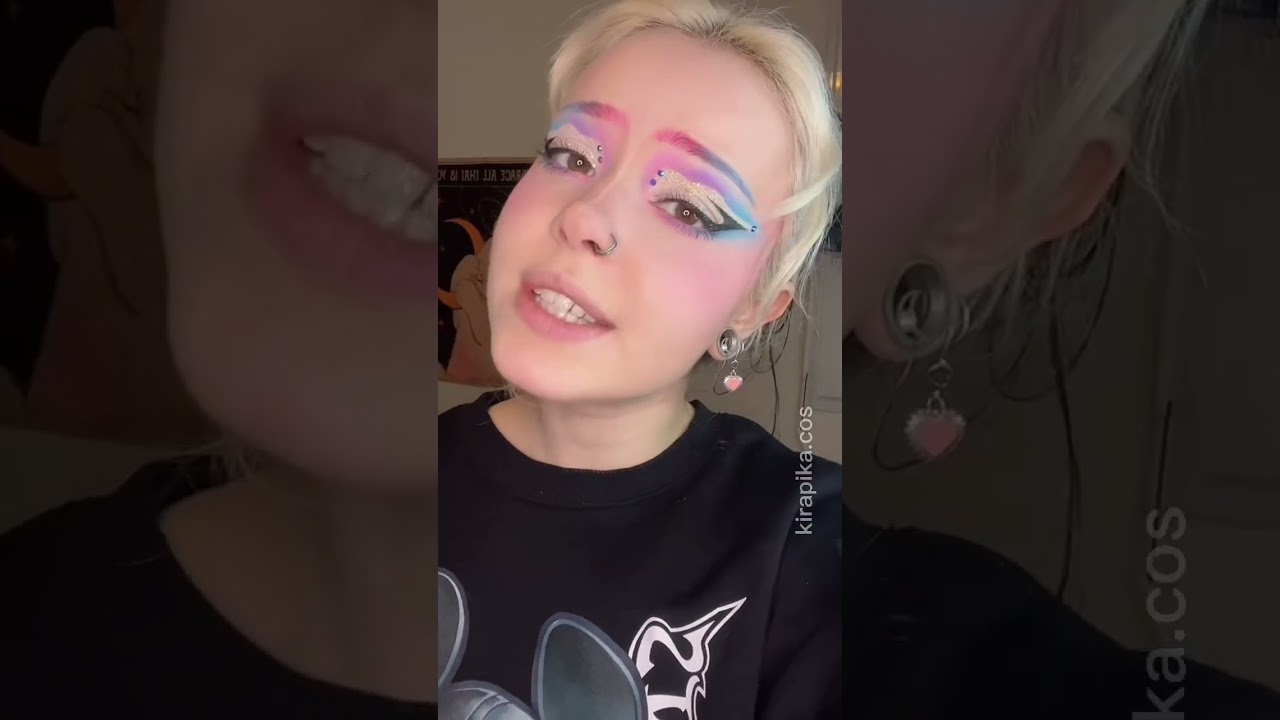 Kokomi makeup 💜 ( I obviously disagree with what is said in the audio 🥴) #cosplay #genshinimpact
