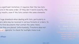 How to Match a List with Firebase Documents Regardless of Order