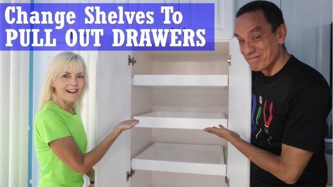 How To Install Sliding Shelves In Kitchen Pantry Cabinet 