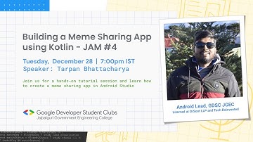 Android Study Jam | Building a Meme Sharing App using Kotlin
