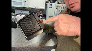 Watch me demonstrate this little space heater Lerat