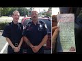 Waitress sees 2 firefighters walk in, writes note on check that leads them to take action