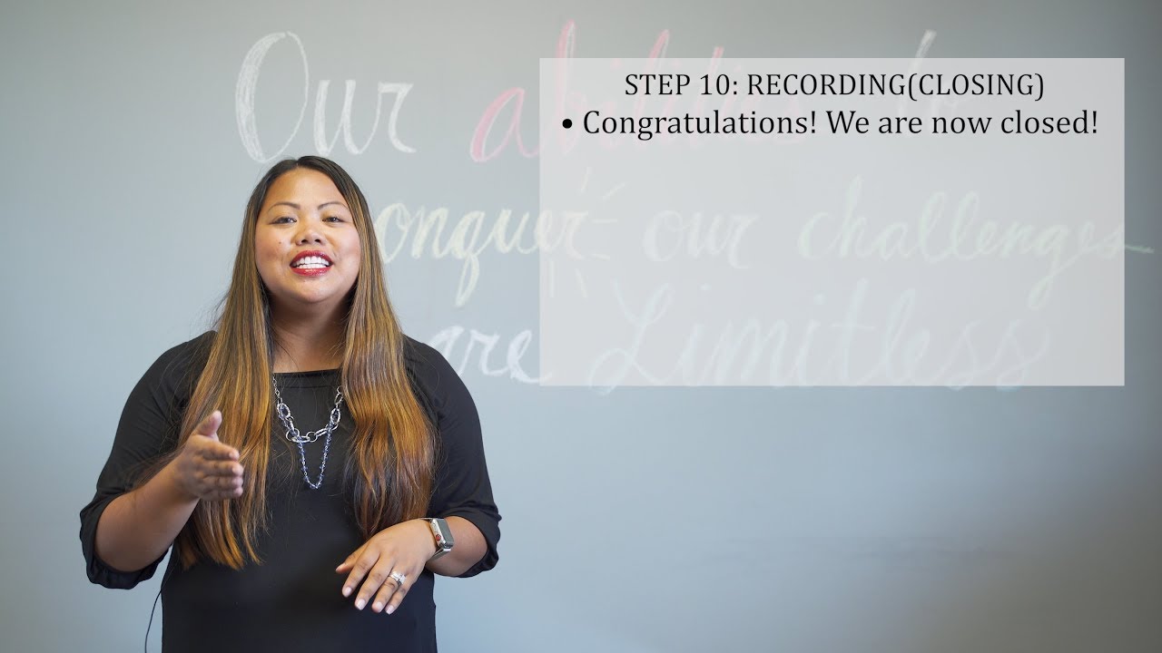 Step 10 Of The Home Buying Escrow Process - Recording(Closing)