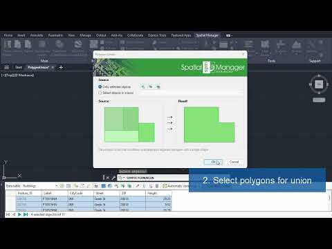 Union of polygons in DWG