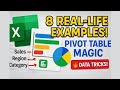 8 Real-Life Pivot Table Examples in Excel | Powerful Data Summary Techniques