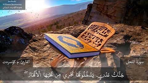 چەند ئایەتێکی قورئانی پیرۆز بەدەنگی مامۆستا کۆسرەت #سورة_النحل