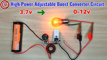 High power DC to DC step up boost converter circuit