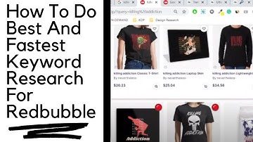 How To Do Best And Fastest Keyword Research For Redbubble